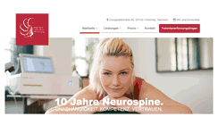 Desktop Screenshot of neurospine-chemnitz.de